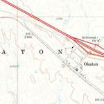 United States Geological Survey Okaton, SD (1972, 24000-Scale) digital map