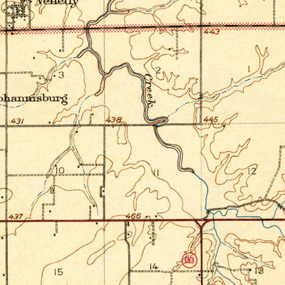 United States Geological Survey Okawville, IL (1910, 62500-Scale) digital map