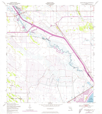 United States Geological Survey Okeechobee NW, FL (1952, 24000-Scale) digital map