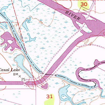 United States Geological Survey Okeechobee NW, FL (1952, 24000-Scale) digital map