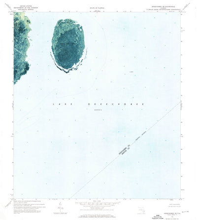 United States Geological Survey Okeechobee SE, FL (1971, 24000-Scale) digital map