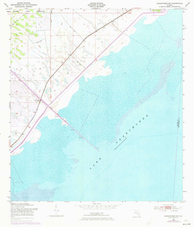 United States Geological Survey Okeechobee SW, FL (1953, 24000-Scale) digital map