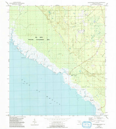 United States Geological Survey Okefenokee Slough, FL (1954, 24000-Scale) digital map