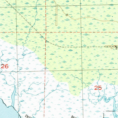 United States Geological Survey Okefenokee Slough, FL (1954, 24000-Scale) digital map