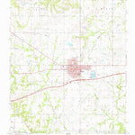 United States Geological Survey Okemah, OK (1967, 24000-Scale) digital map