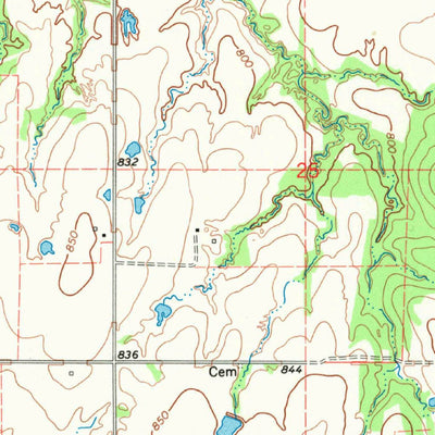United States Geological Survey Okemah SE, OK (1967, 24000-Scale) digital map
