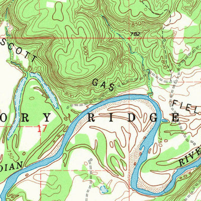 United States Geological Survey Okemah SE, OK (1967, 24000-Scale) digital map
