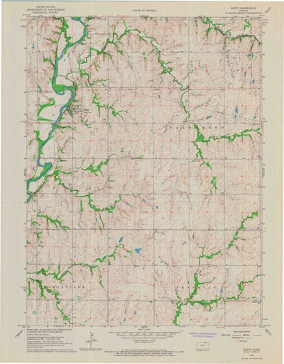 United States Geological Survey Oketo, KS (1966, 24000-Scale) digital map