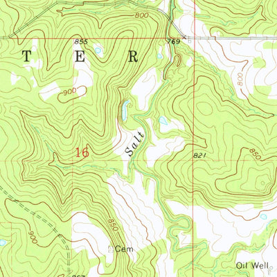 United States Geological Survey Okfuskee, OK (1973, 24000-Scale) digital map