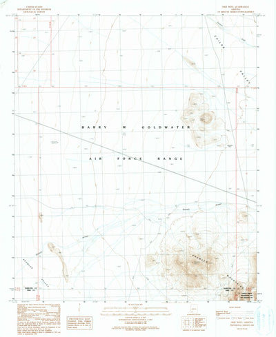 United States Geological Survey Okie Well, AZ (1990, 24000-Scale) digital map