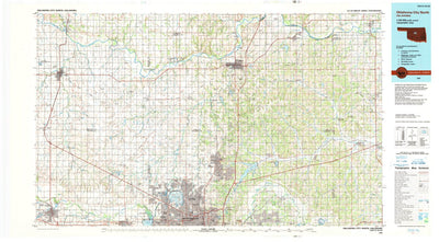 United States Geological Survey Oklahoma City North, OK (1990, 100000-Scale) digital map