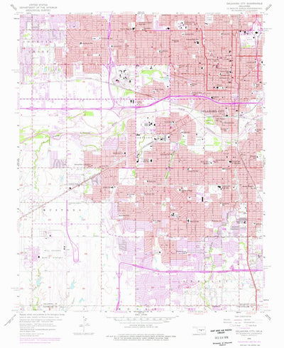 United States Geological Survey Oklahoma City, OK (1956, 24000-Scale) digital map
