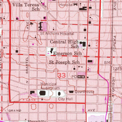 United States Geological Survey Oklahoma City, OK (1956, 24000-Scale) digital map