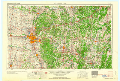 United States Geological Survey Oklahoma City, OK (1963, 250000-Scale) digital map