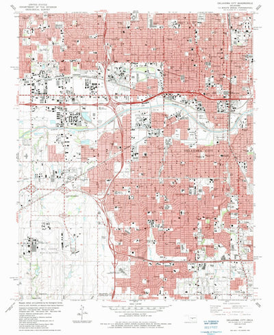 United States Geological Survey Oklahoma City, OK (1986, 24000-Scale) digital map