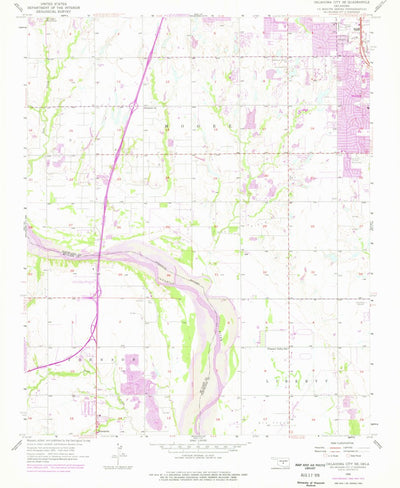 United States Geological Survey Oklahoma City SE, OK (1956, 24000-Scale) digital map