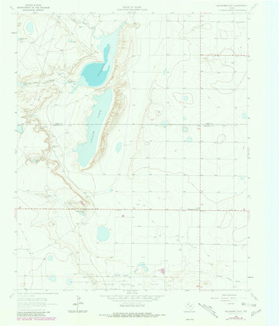 United States Geological Survey Oklahoma Flat, TX (1964, 24000-Scale) digital map