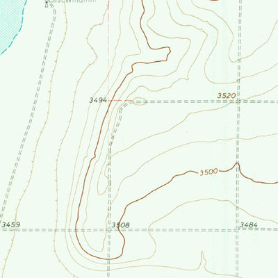 United States Geological Survey Oklahoma Flat, TX (1964, 24000-Scale) digital map