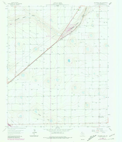 United States Geological Survey Oklahoma Lane, TX (1963, 24000-Scale) digital map