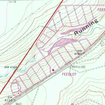 United States Geological Survey Oklahoma Lane, TX (1963, 24000-Scale) digital map
