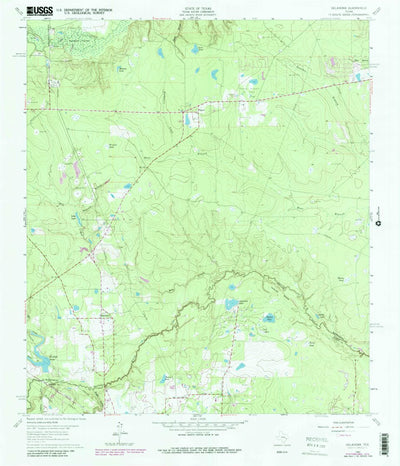United States Geological Survey Oklahoma, TX (1962, 24000-Scale) digital map