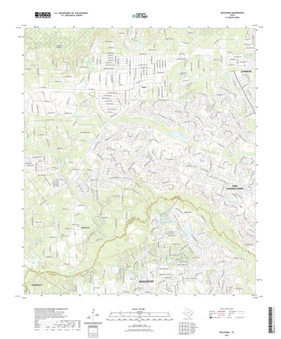 United States Geological Survey Oklahoma, TX (2022, 24000-Scale) digital map