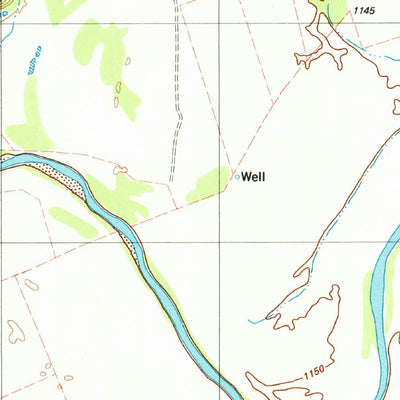 United States Geological Survey Oklaunion, TX-OK (1985, 24000-Scale) digital map