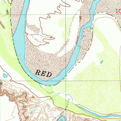 United States Geological Survey Oklaunion, TX-OK (1985, 24000-Scale) digital map