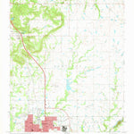 United States Geological Survey Okmulgee North, OK (1971, 24000-Scale) digital map