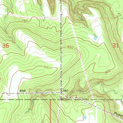 United States Geological Survey Okmulgee South, OK (1971, 24000-Scale) digital map