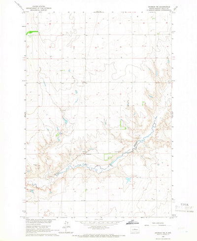 United States Geological Survey Okobojo NE, SD (1965, 24000-Scale) digital map