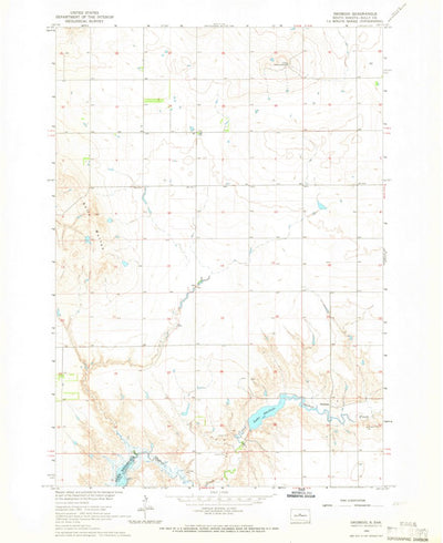 United States Geological Survey Okobojo, SD (1965, 24000-Scale) digital map