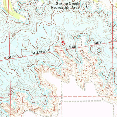 United States Geological Survey Okobojo SW, SD (1973, 24000-Scale) digital map