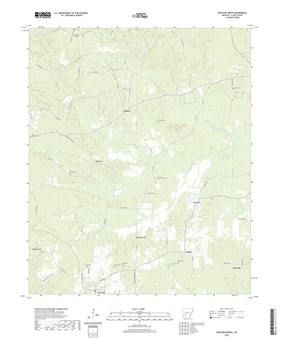 United States Geological Survey Okolona North, AR (2020, 24000-Scale) digital map