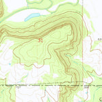 United States Geological Survey Oktaha, OK (1974, 24000-Scale) digital map