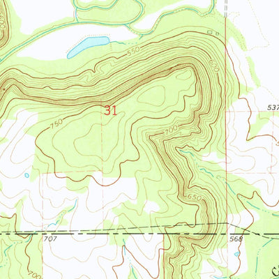 United States Geological Survey Oktaha, OK (1974, 24000-Scale) digital map
