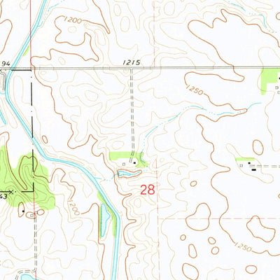 United States Geological Survey Olaf, IA (1972, 24000-Scale) digital map
