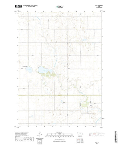 United States Geological Survey Olaf, IA (2022, 24000-Scale) digital map