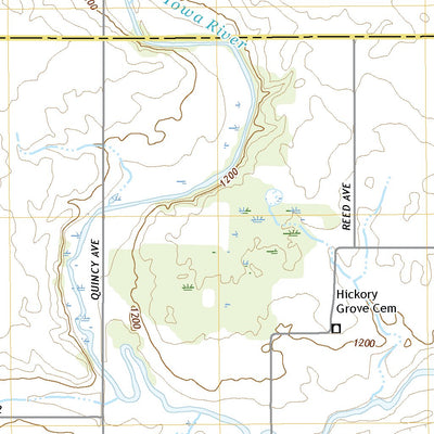 United States Geological Survey Olaf, IA (2022, 24000-Scale) digital map
