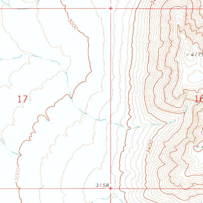 United States Geological Survey Olaf Knolls, AZ (1971, 24000-Scale) digital map