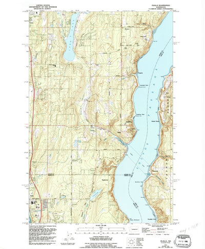 United States Geological Survey Olalla, WA (1953, 24000-Scale) digital map