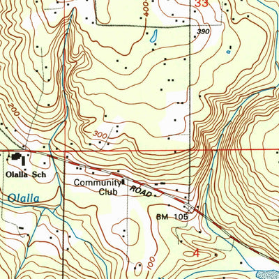 United States Geological Survey Olalla, WA (1953, 24000-Scale) digital map