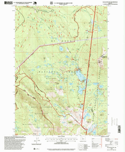 United States Geological Survey Olallie Butte, OR (1997, 24000-Scale) digital map