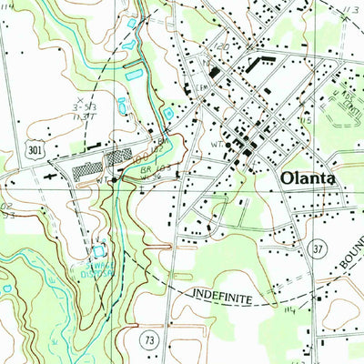 United States Geological Survey Olanta, SC (1990, 24000-Scale) digital map