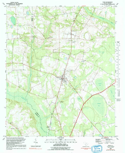 United States Geological Survey Olar, SC (1982, 24000-Scale) digital map