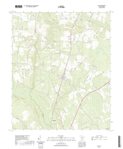 United States Geological Survey Olar, SC (2020, 24000-Scale) digital map