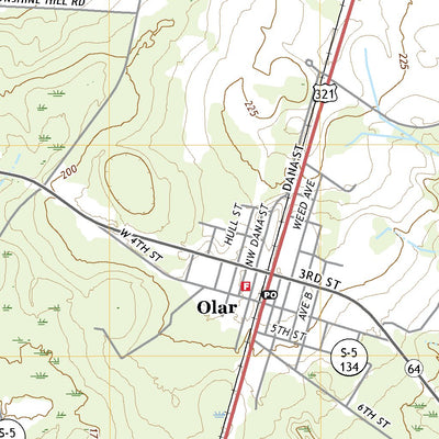 United States Geological Survey Olar, SC (2020, 24000-Scale) digital map