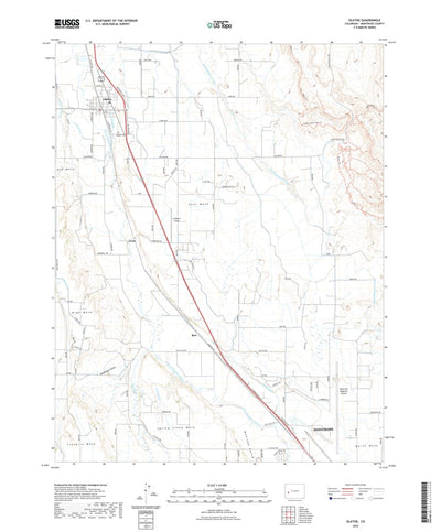 United States Geological Survey Olathe, CO (2022, 24000-Scale) digital map