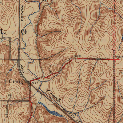 United States Geological Survey Olathe, KS (1943, 31680-Scale) digital map