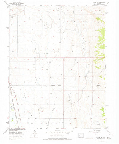 United States Geological Survey Olathe NW, CO (1955, 24000-Scale) digital map